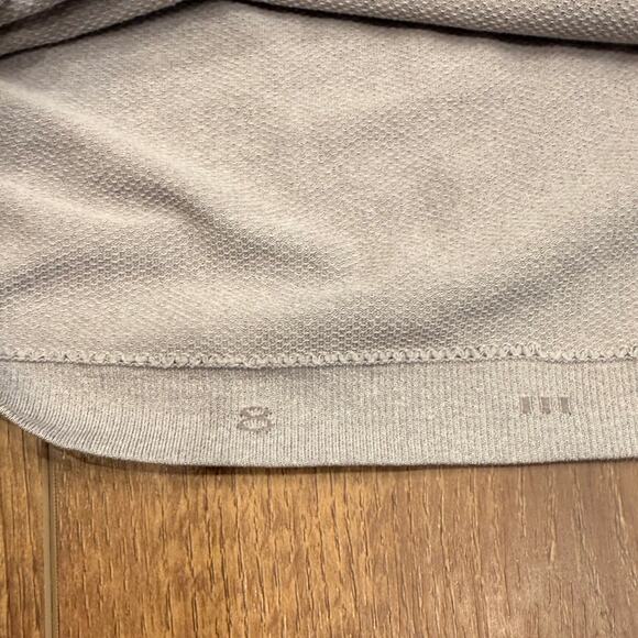 Lululemon In The Flow Dress Heathered Medium Grey Seamless Ruched Dress size 8 - Picture 9 of 11